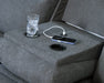Side-Swipe Reclining Sofa with Drop Down Table - Bargain Furniture (Detroit, MI)