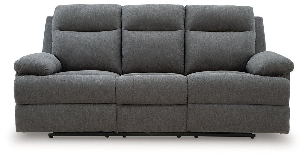 Side-Swipe Reclining Sofa with Drop Down Table - Bargain Furniture (Detroit, MI)