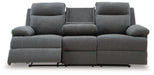 Side-Swipe Reclining Sofa with Drop Down Table - Bargain Furniture (Detroit, MI)