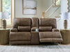 Beckley Place Power Reclining Loveseat with Console - Bargain Furniture (Detroit, MI)