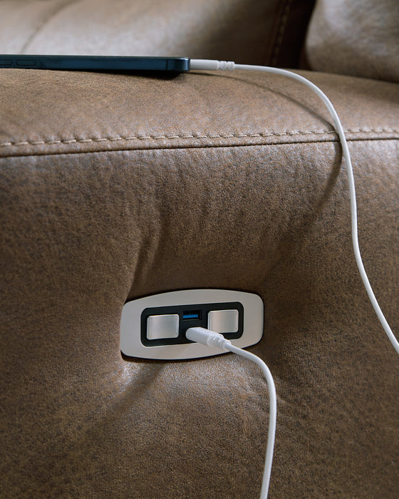 Beckley Place Power Reclining Sofa - Bargain Furniture (Detroit, MI)