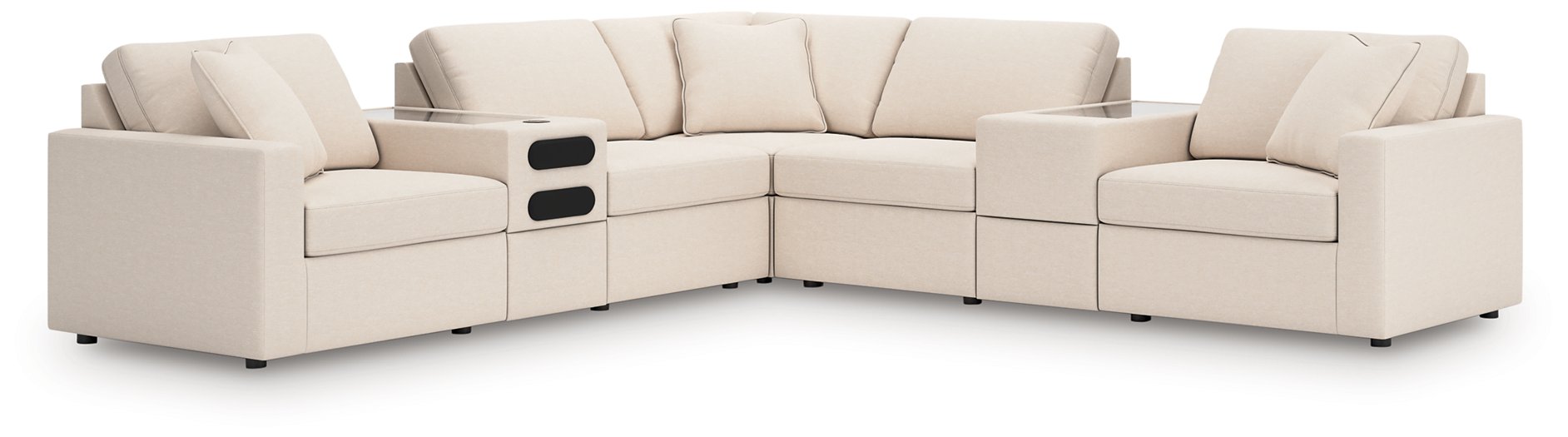 Modmax Balanced Sectional with Audio and Storage Consoles - Bargain Furniture (Detroit, MI)