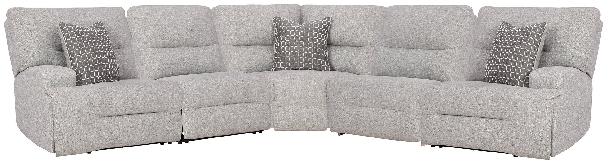 Acklen Place Power Reclining Sectional - Bargain Furniture (Detroit, MI)