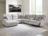 Acklen Place Power Reclining Sectional with Chaise - Bargain Furniture (Detroit, MI)