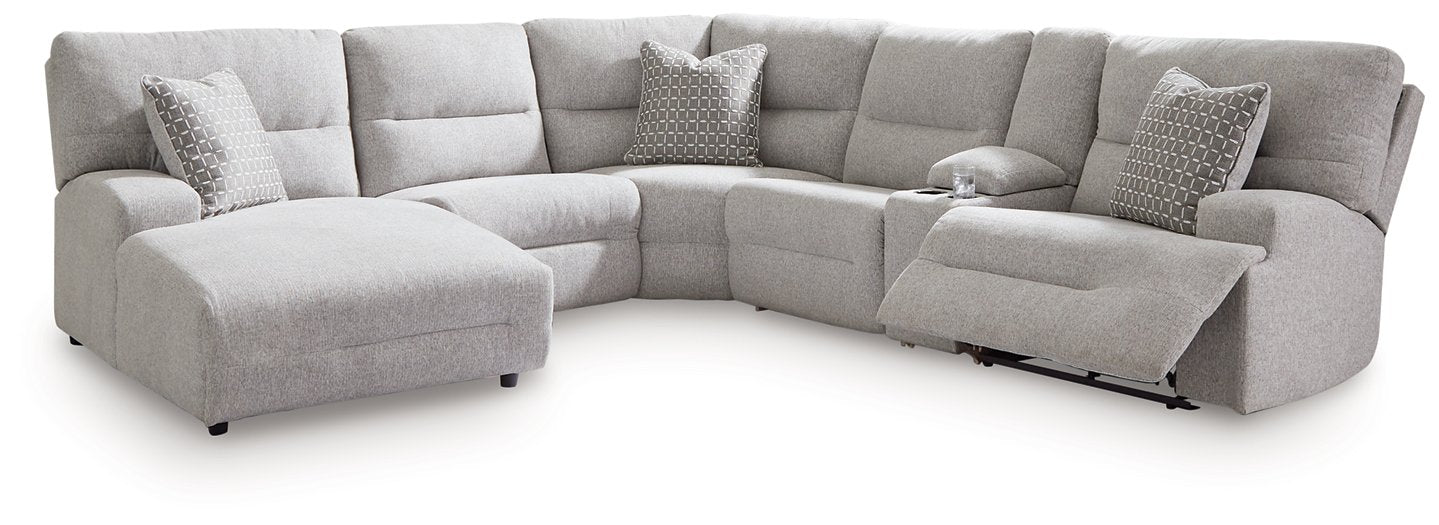 Acklen Place Power Reclining Sectional with Chaise - Bargain Furniture (Detroit, MI)