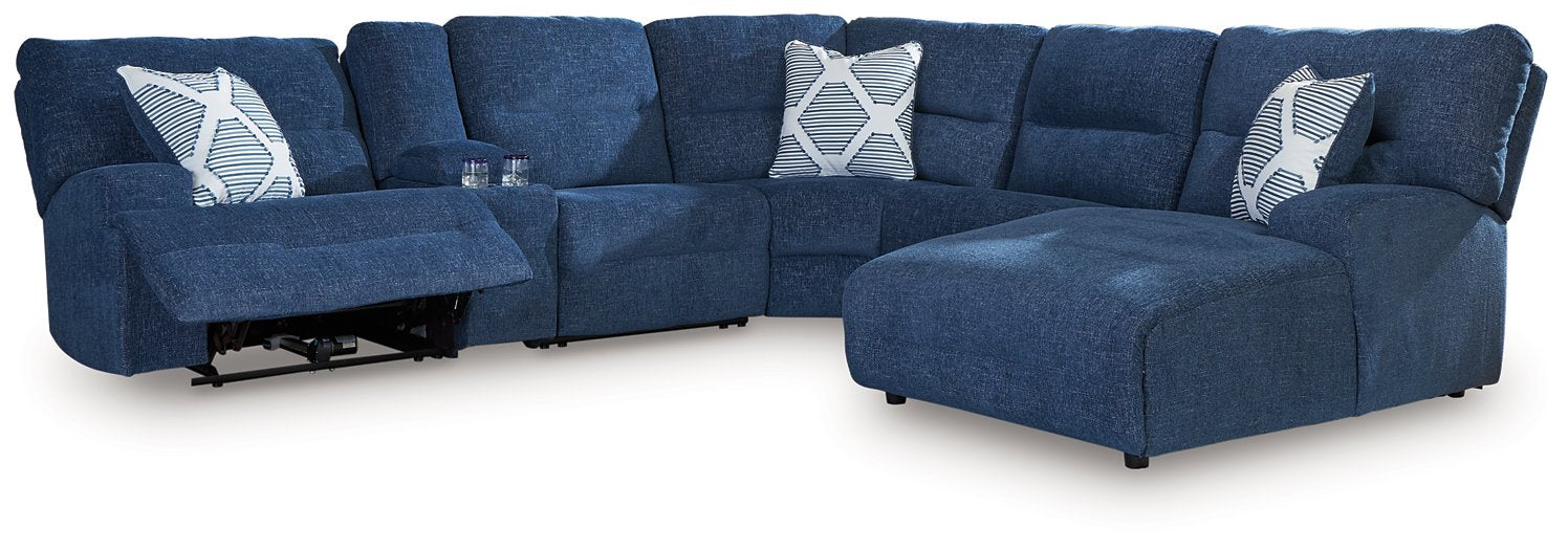 Acklen Place Power Reclining Sectional with Chaise - Bargain Furniture (Detroit, MI)