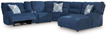 Acklen Place Power Reclining Sectional with Chaise - Bargain Furniture (Detroit, MI)
