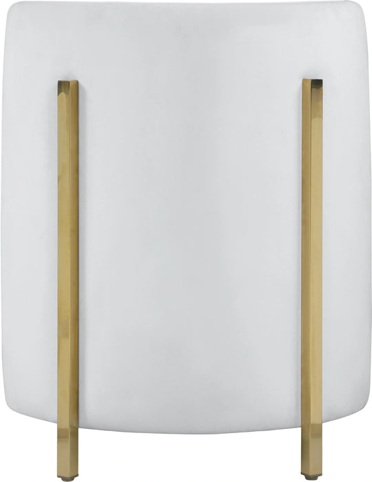Rotunda Cream Velvet Accent Chair