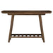 Ornelas 46-inch Console Table with Slatted Shelf Mango Brown - Bargain Furniture (Detroit, MI)