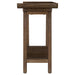 Ornelas 46-inch Console Table with Slatted Shelf Mango Brown - Bargain Furniture (Detroit, MI)