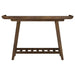 Ornelas 46-inch Console Table with Slatted Shelf Mango Brown - Bargain Furniture (Detroit, MI)