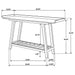 Ornelas 46-inch Console Table with Slatted Shelf Mango Brown - Bargain Furniture (Detroit, MI)