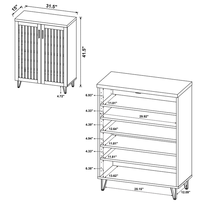 Brixton Shoe Cabinets - Bargain Furniture (Detroit, MI)