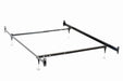 Esme California King, E.King, Queen, Twin Over Full Bed Frame Black - Bargain Furniture (Detroit, MI)