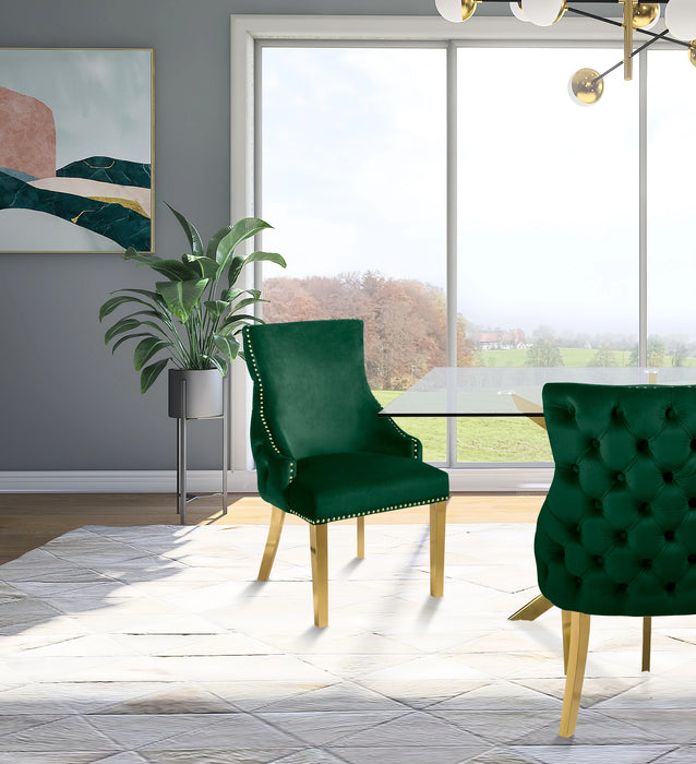 Tuft Green Velvet Dining Chair