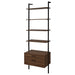 Owens 3-piece 96-inch Wall Mounted Bookshelf Set Walnut - Bargain Furniture (Detroit, MI)