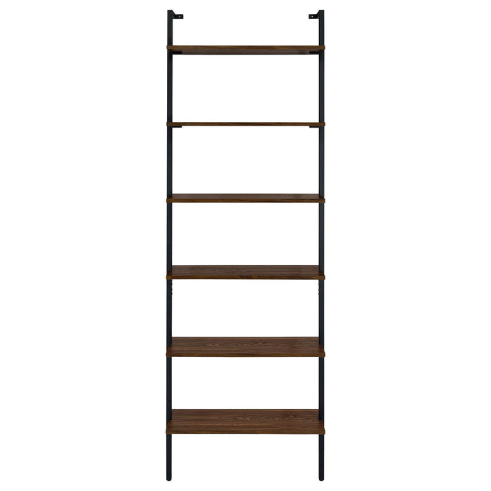 Owens 3-piece 96-inch Wall Mounted Bookshelf Set Walnut - Bargain Furniture (Detroit, MI)