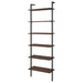 Owens 3-piece 96-inch Wall Mounted Bookshelf Set Walnut - Bargain Furniture (Detroit, MI)