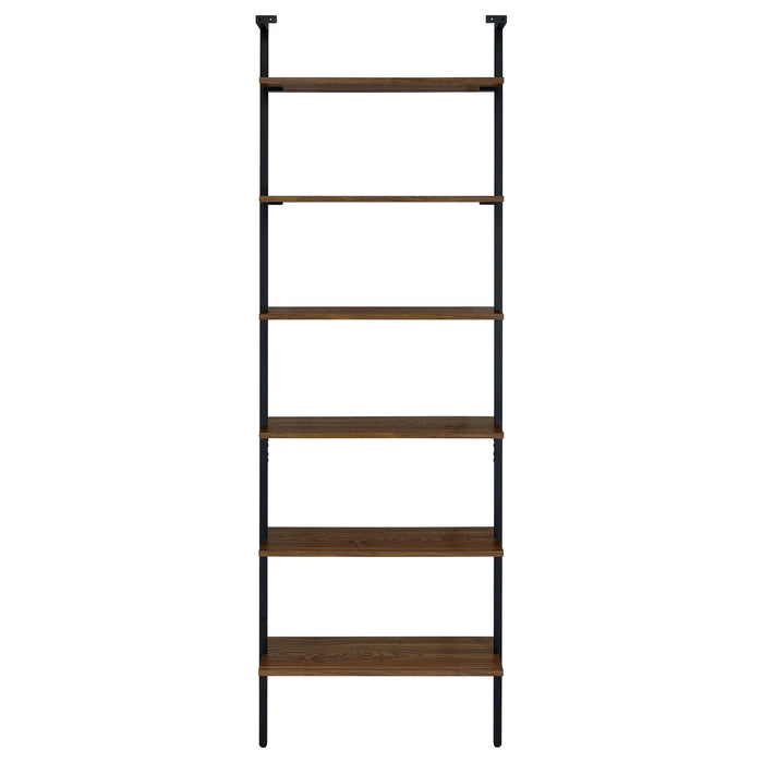 Owens 3-piece 96-inch Wall Mounted Bookshelf Set Walnut - Bargain Furniture (Detroit, MI)