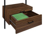 Owens 3-piece 96-inch Wall Mounted Bookshelf Set Walnut - Bargain Furniture (Detroit, MI)