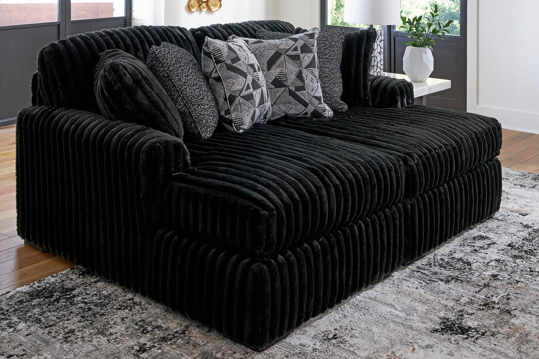 Midnight-Madness Super Chaise - Bargain Furniture (Detroit, MI)