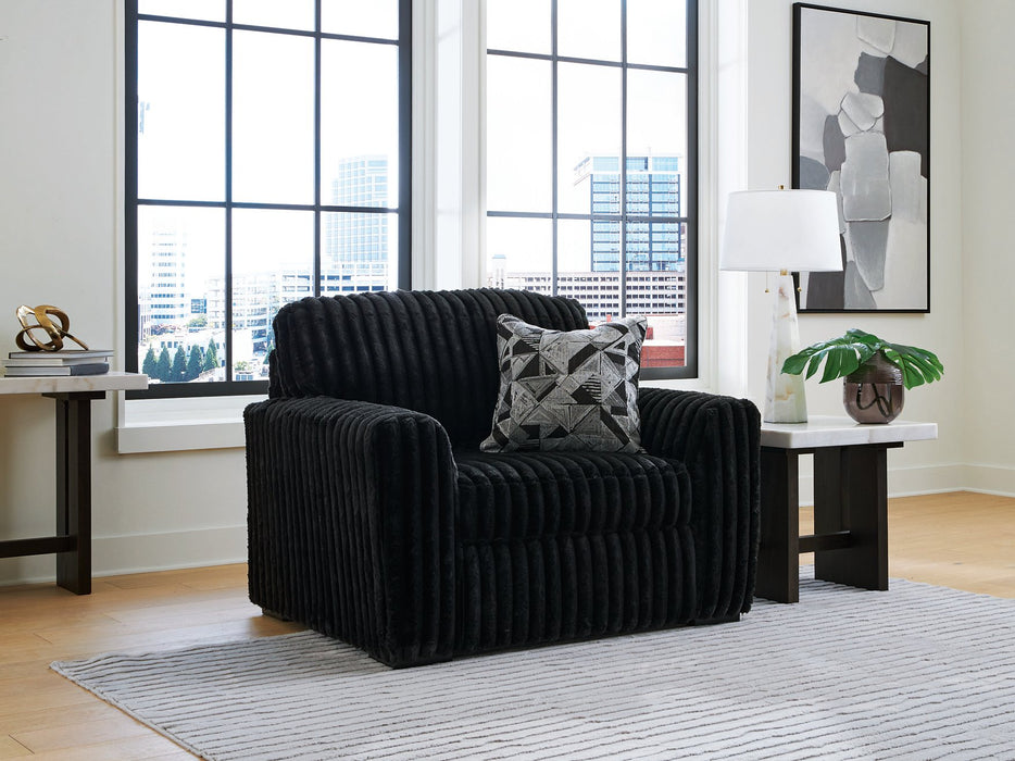 Midnight-Madness Oversized Chair - Bargain Furniture (Detroit, MI)