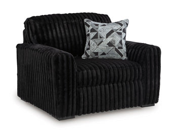 Midnight-Madness Oversized Chair - Bargain Furniture (Detroit, MI)