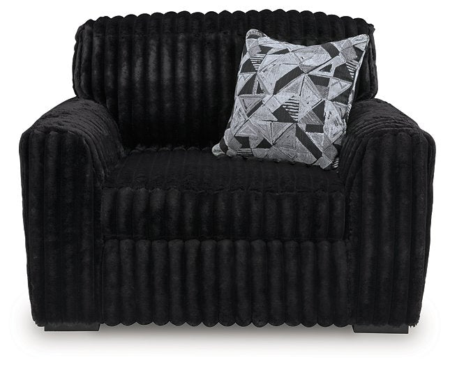 Midnight-Madness Oversized Chair - Bargain Furniture (Detroit, MI)