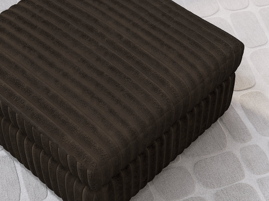 Midnight-Madness Oversized Accent Ottoman - Bargain Furniture (Detroit, MI)