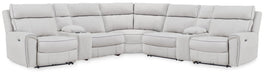 Social Pointe Reclining Sectional with Storage Consoles - Bargain Furniture (Detroit, MI)