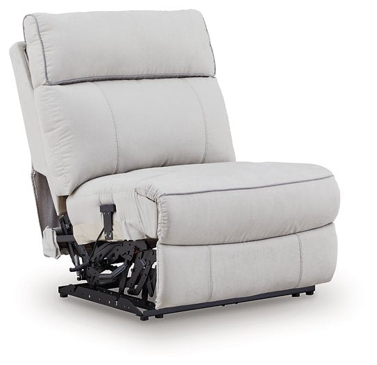 Social Pointe Reclining Sectional with Storage Console - Bargain Furniture (Detroit, MI)