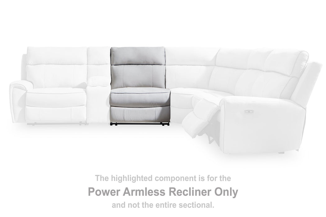Social Pointe Reclining Sectional with Storage Console - Bargain Furniture (Detroit, MI)