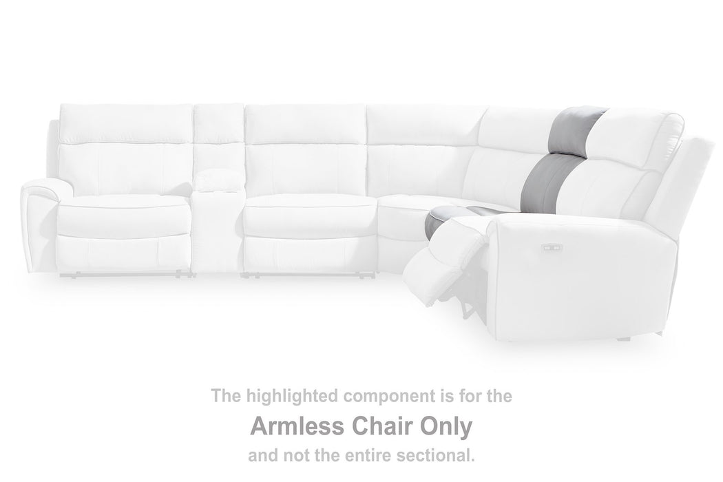 Social Pointe Reclining Sectional with Storage Console - Bargain Furniture (Detroit, MI)