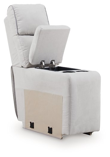 Social Pointe Reclining Sectional with Storage Console - Bargain Furniture (Detroit, MI)