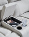 Social Pointe Reclining Sectional with Storage Console - Bargain Furniture (Detroit, MI)