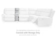 Social Pointe Reclining Sectional with Storage Console - Bargain Furniture (Detroit, MI)