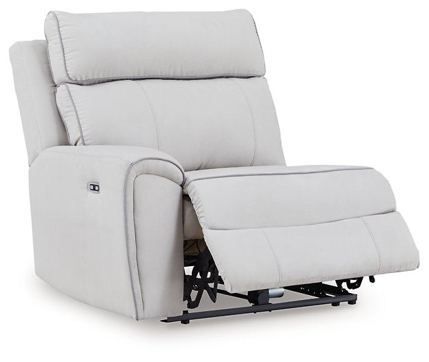 Social Pointe Reclining Sectional with Storage Console - Bargain Furniture (Detroit, MI)