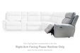 Social Pointe Reclining Sectional with Storage Console - Bargain Furniture (Detroit, MI)