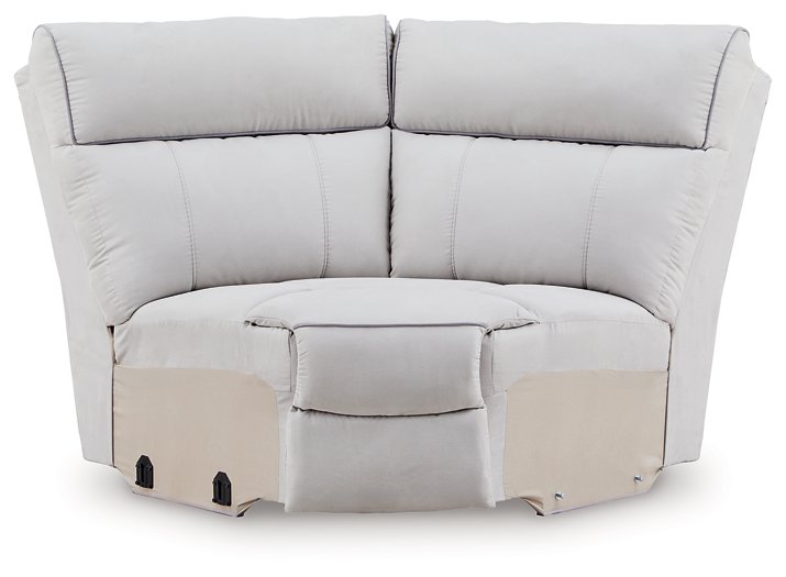 Social Pointe Reclining Sectional with Storage Console - Bargain Furniture (Detroit, MI)