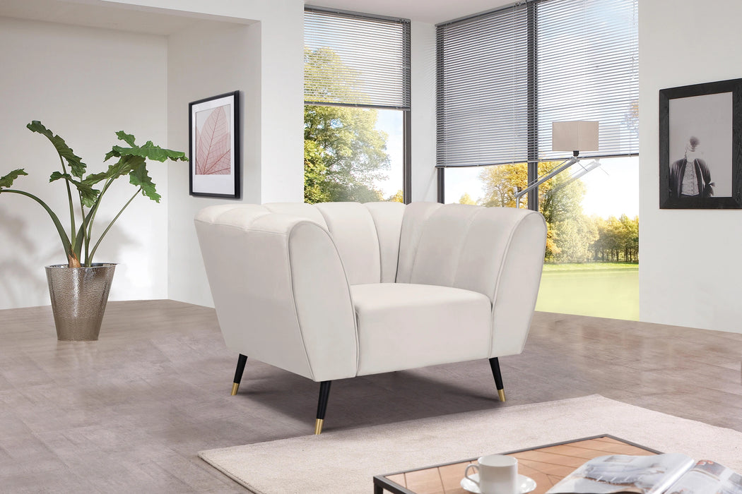 Beaumont Cream Velvet Chair