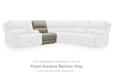 Narwhal Place Reclining Sectional with Storage Console - Bargain Furniture (Detroit, MI)