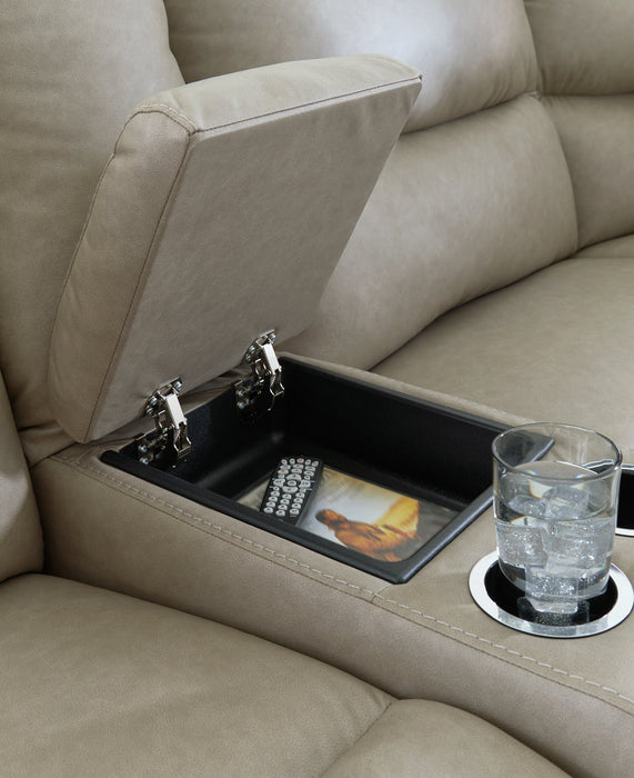 Narwhal Place Reclining Sectional with Storage Console - Bargain Furniture (Detroit, MI)