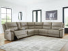 Narwhal Place Reclining Sectional with Storage Console - Bargain Furniture (Detroit, MI)