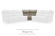Narwhal Place Reclining Sectional with Storage Console - Bargain Furniture (Detroit, MI)