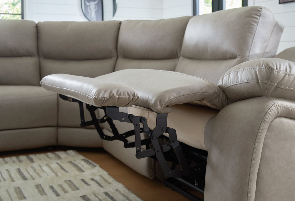 Narwhal Place Reclining Sectional with Storage Console - Bargain Furniture (Detroit, MI)