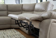 Narwhal Place Reclining Sectional with Storage Console - Bargain Furniture (Detroit, MI)