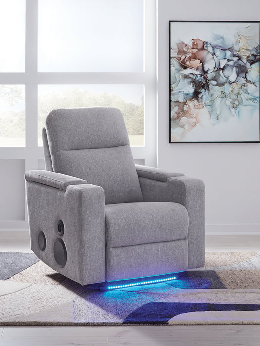 Pineland Power Glider Recliner with Audio System - Bargain Furniture (Detroit, MI)