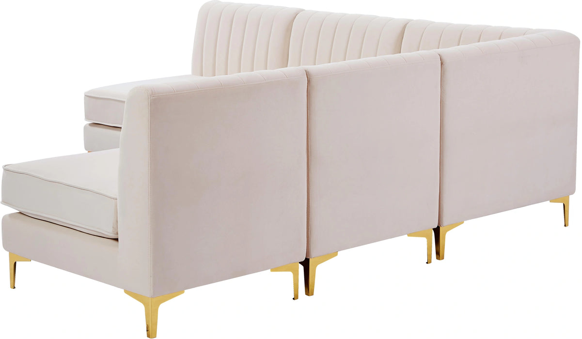 Alina Pink Velvet Modular Sectional