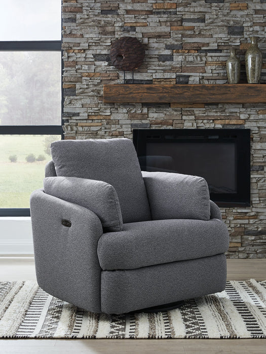 Alainmont Next-Gen Nuvella Swivel Power Recliner - Bargain Furniture (Detroit, MI)
