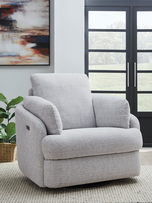 Alainmont Next-Gen Nuvella Swivel Power Recliner - Bargain Furniture (Detroit, MI)